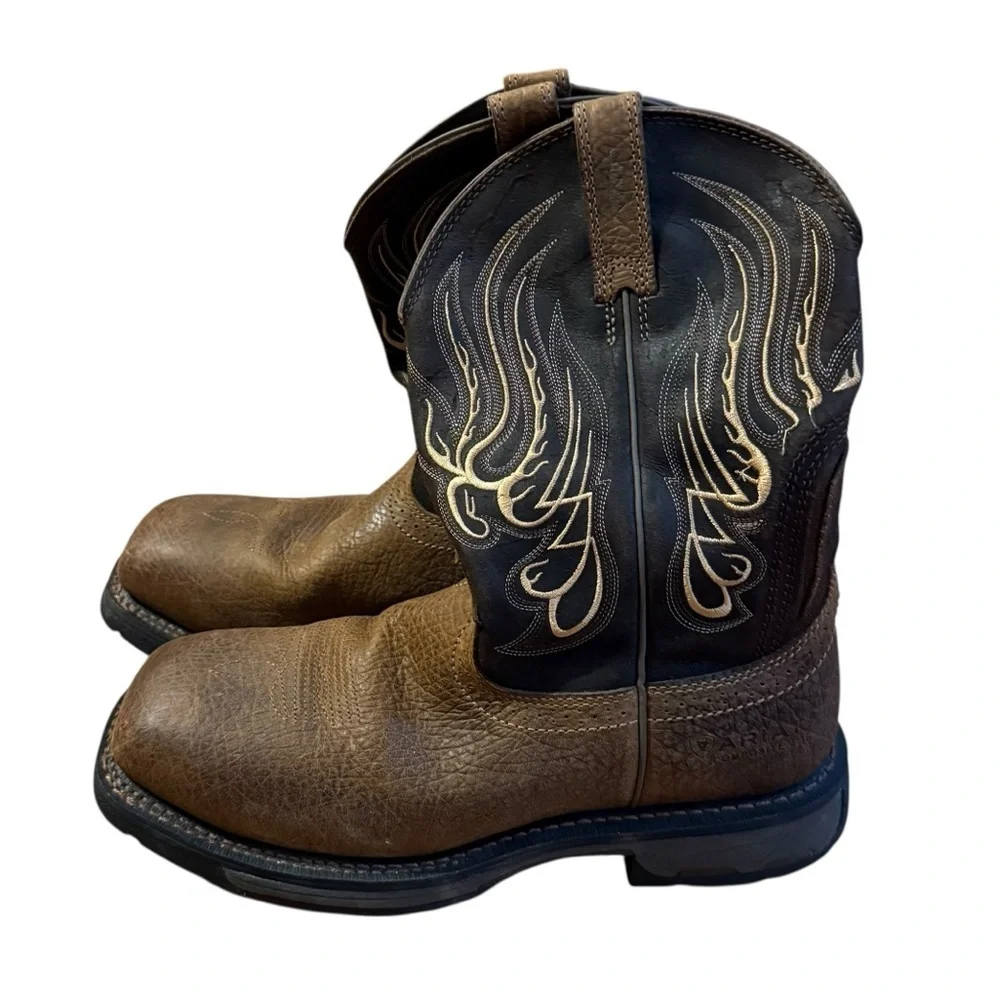 Ariat Men's Workhog Mesteno Comp Toe Western Work Boots NEW Size 9.5